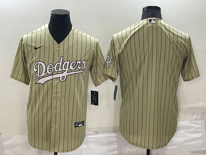 Men Los Angeles Dodgers Blank Cream Stripe Throwback Nike 2022 MLB Jerseys->los angeles dodgers->MLB Jersey